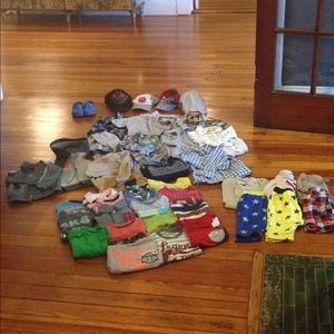 Massive 40 piece year round 2t boys wardrobe!